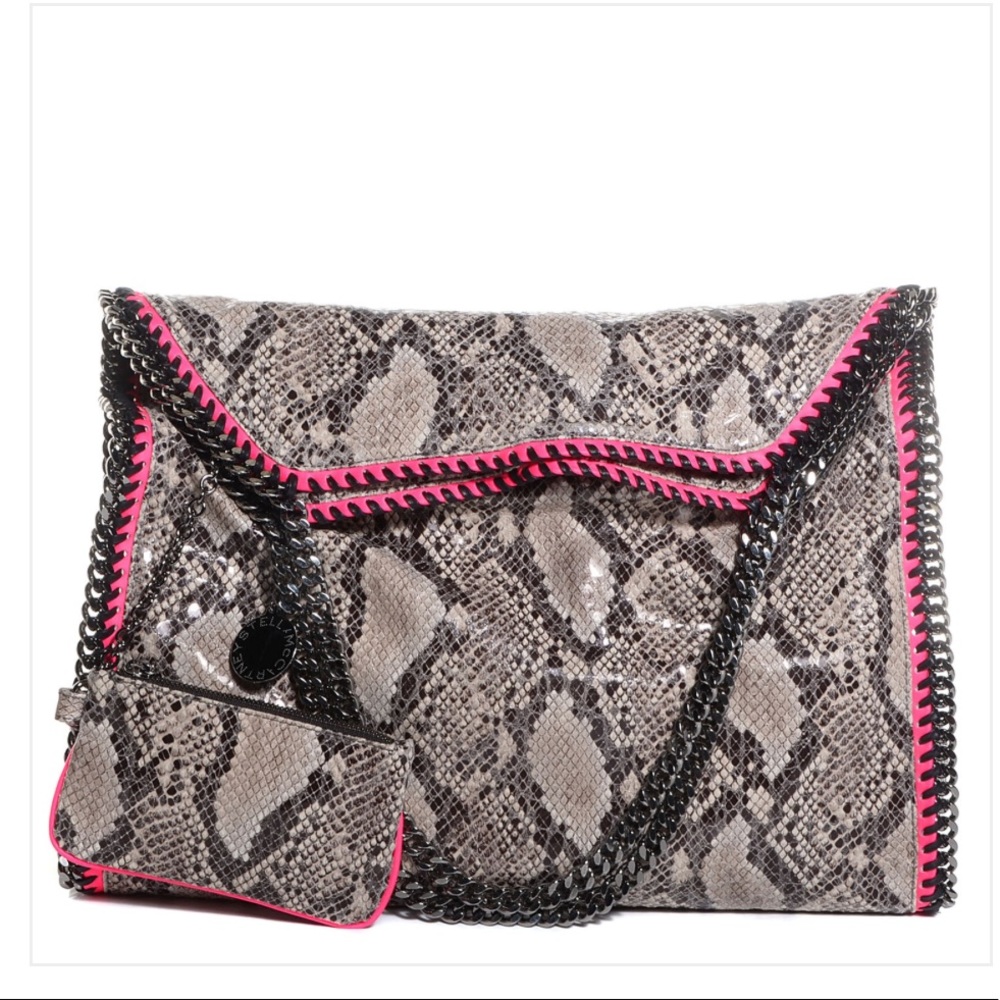 STELLA MCCARTNEY Faux Python Falabella Tote